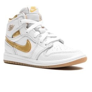 KIDS Air Jordan 1 Retro High OG "Metallic Gold" sneakers